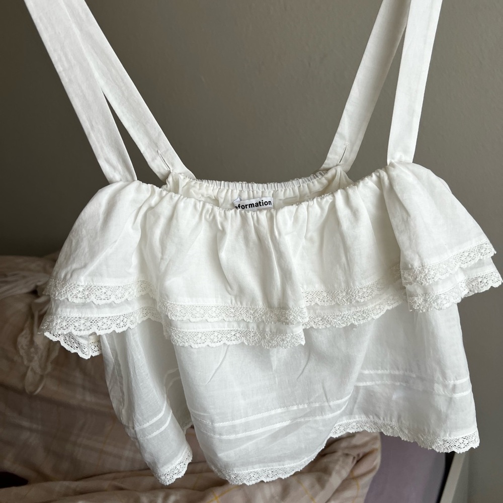 Reformation Cream Elastic Top - Picture 2 of 5